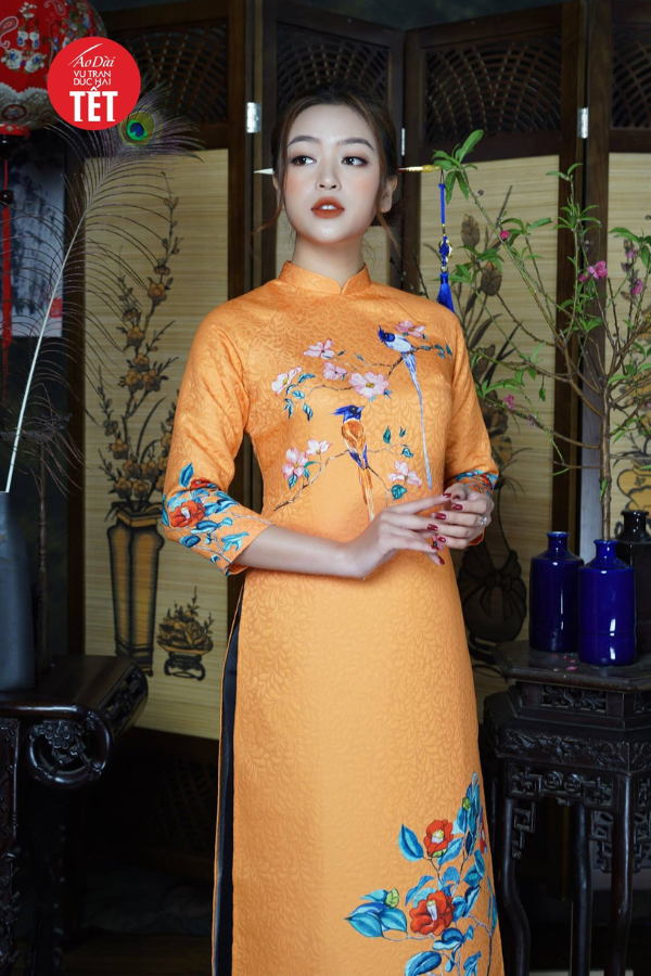 Áo dài Liên Tước Xuân Hoa ADTet0903