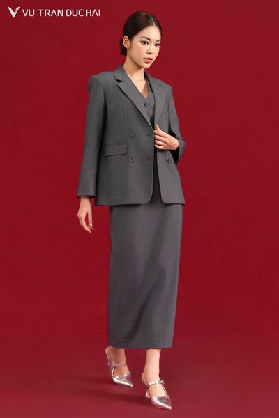 Chân váy suông dài 2 ly có cạp SKO2601