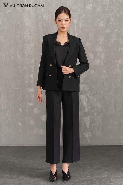 Vest 4 khuy cổ hai ve dáng ôm BLO2602