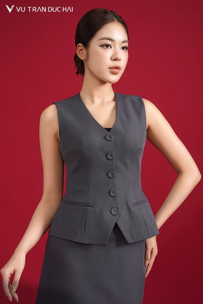 Gile dài dáng ôm tôn vòng eo GLO2603