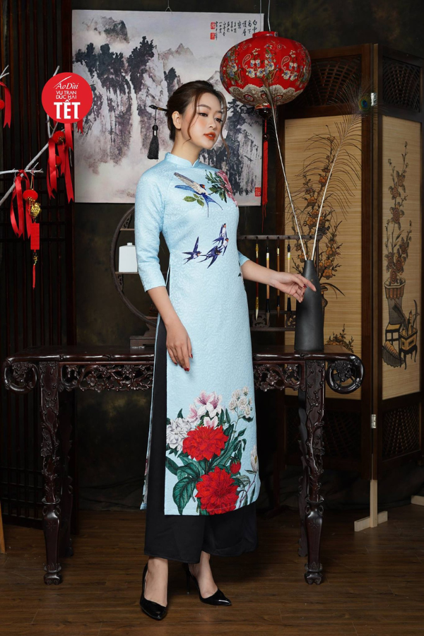 Áo dài Tịnh Vân Yến ADTet0902