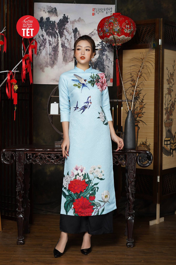 Áo dài Tịnh Vân Yến ADTet0902