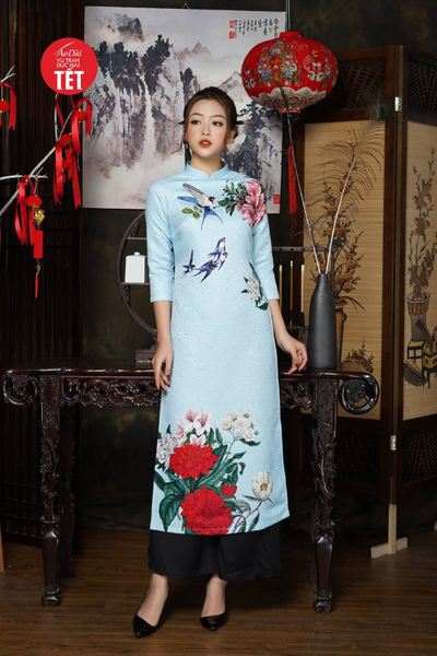 Áo dài Tịnh Vân Yến ADTet0902
