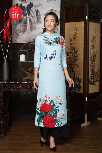 Áo dài Tịnh Vân Yến ADTet0902