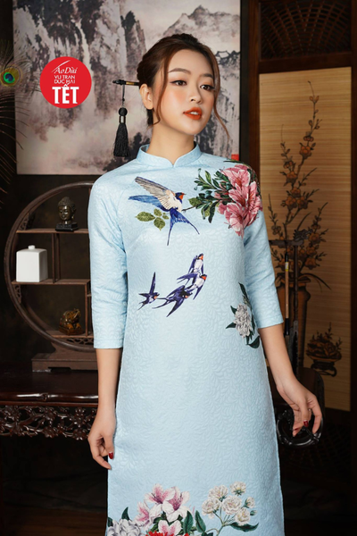 Áo dài Tịnh Vân Yến ADTet0902