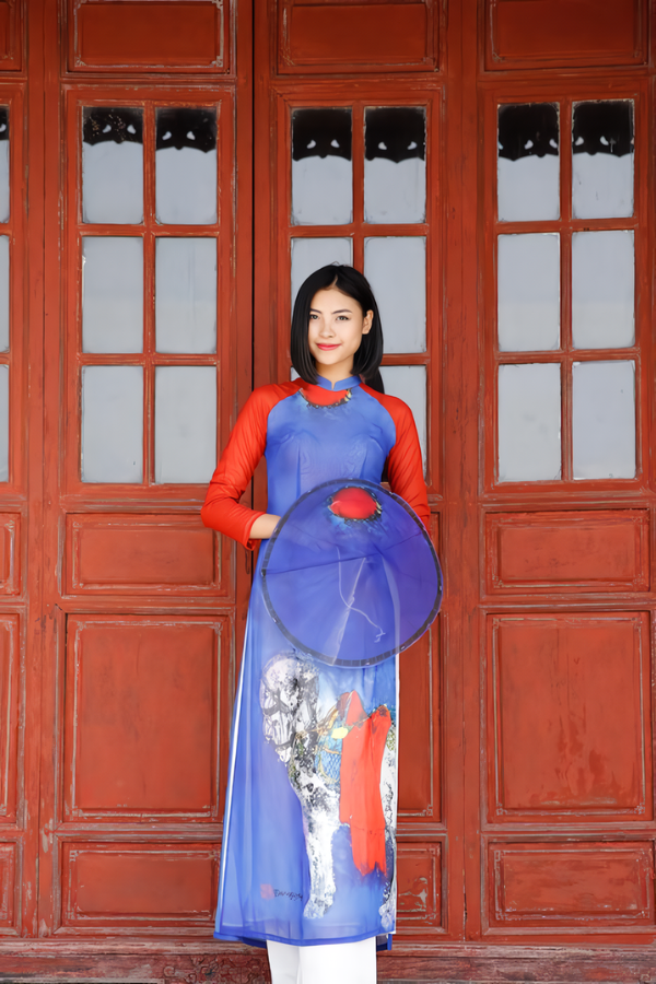 Áo dài Dáng Xưa Trên Sông Hương ADBSTHue0901