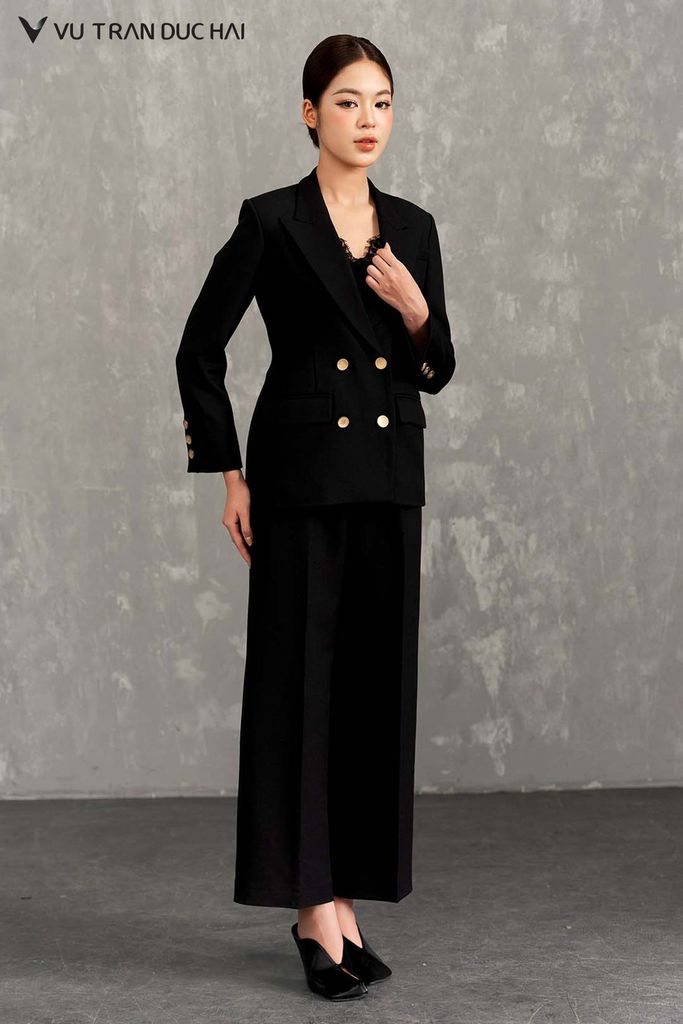 Vest 4 khuy cổ hai ve dáng ôm BLO2602