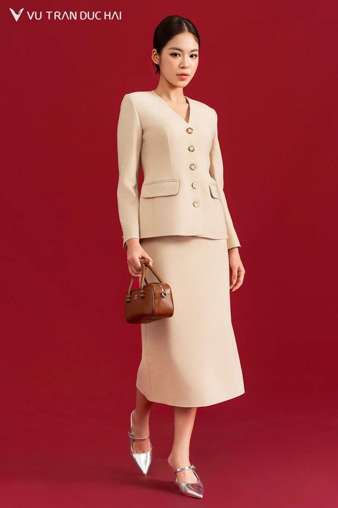 Chân váy suông dài 2 ly không cạp SKO2602