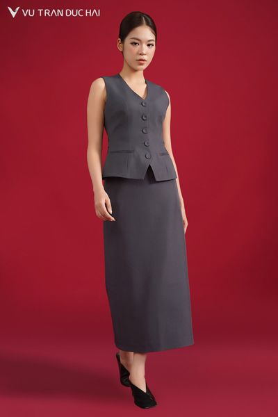 Gile dài dáng ôm tôn vòng eo GLO2603