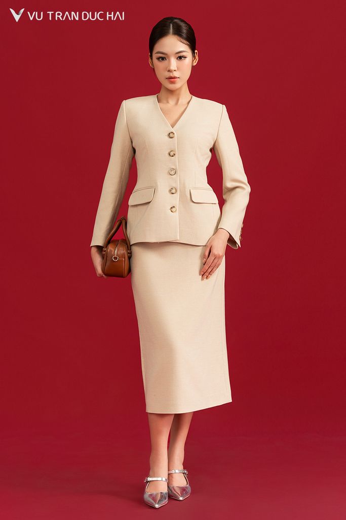 Vest cổ V dáng ôm BLO2603