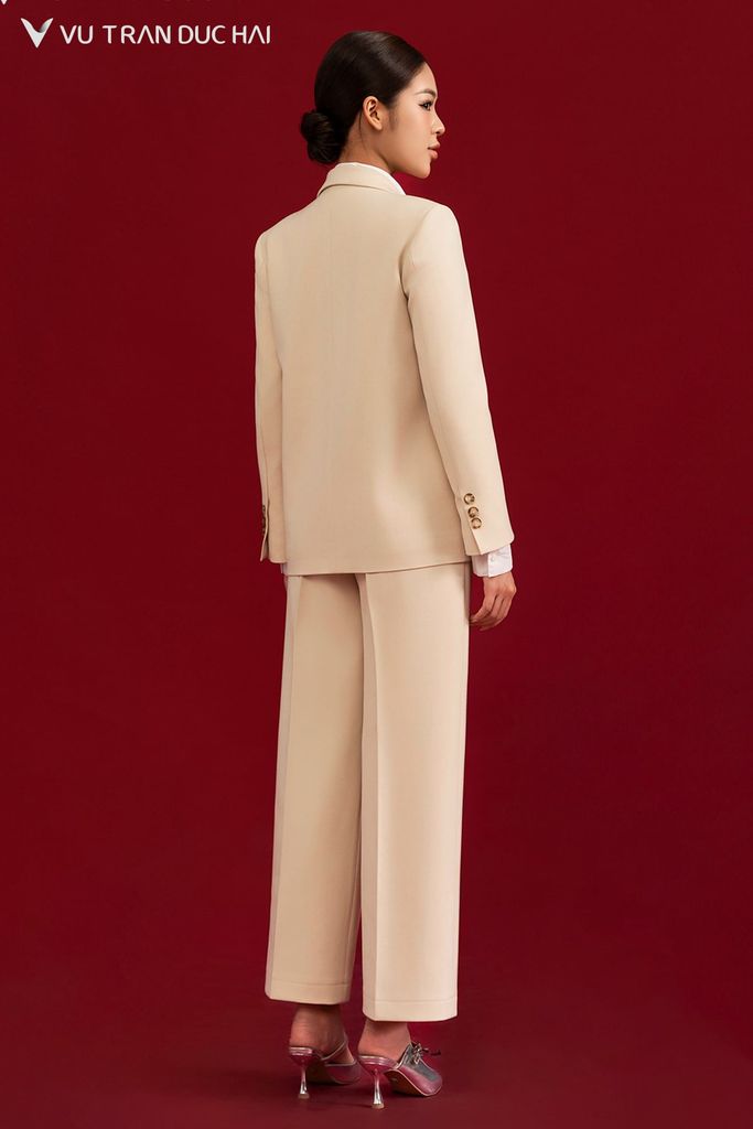 Blazer dáng suông ve nhỏ 1 khuy BLO2605