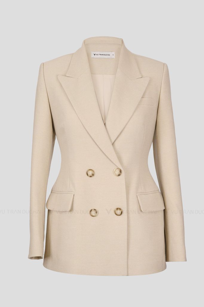 Vest 4 khuy cổ hai ve dáng ôm BLO2602