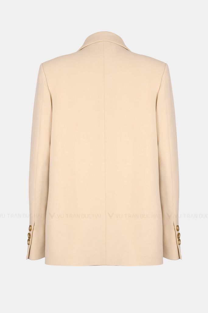 Blazer dáng suông ve nhỏ 1 khuy BLO2605