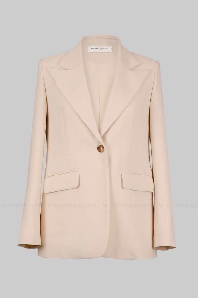 Blazer dáng suông ve to 1 khuy BLO2604