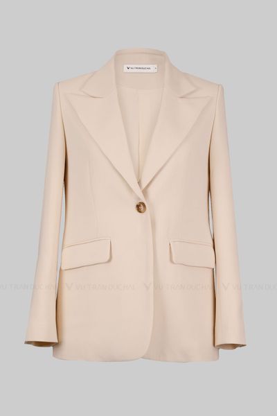Blazer dáng suông ve to 1 khuy BLO2604