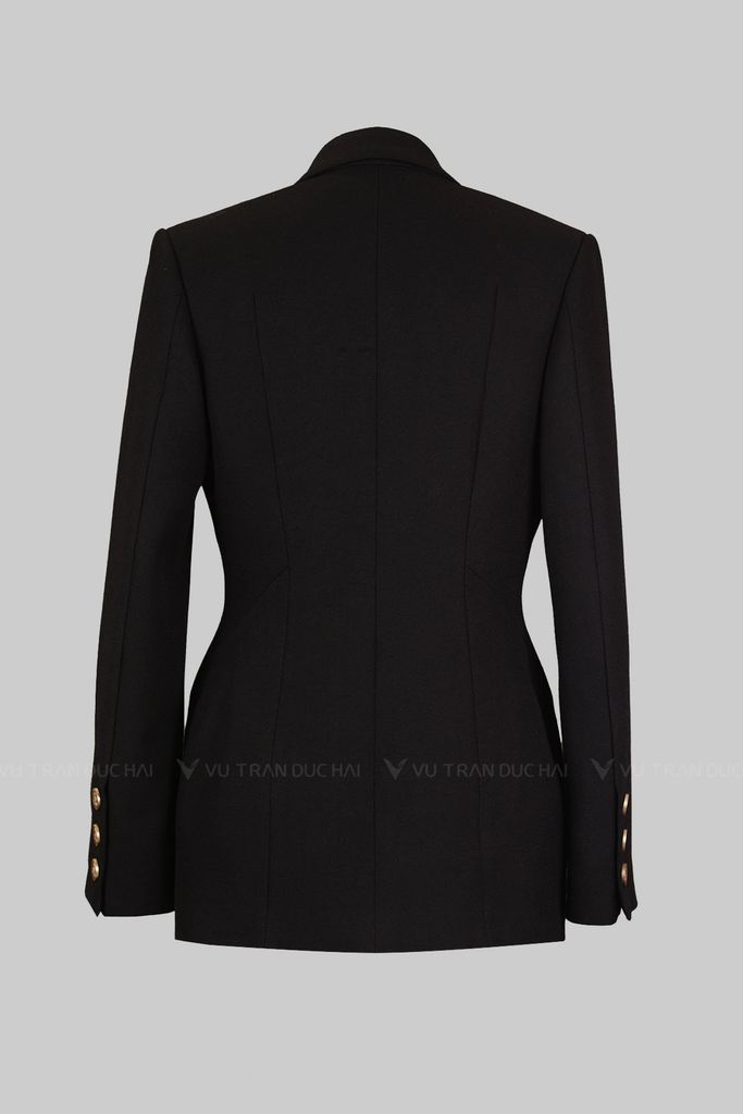 Vest 4 khuy cổ hai ve dáng ôm BLO2602