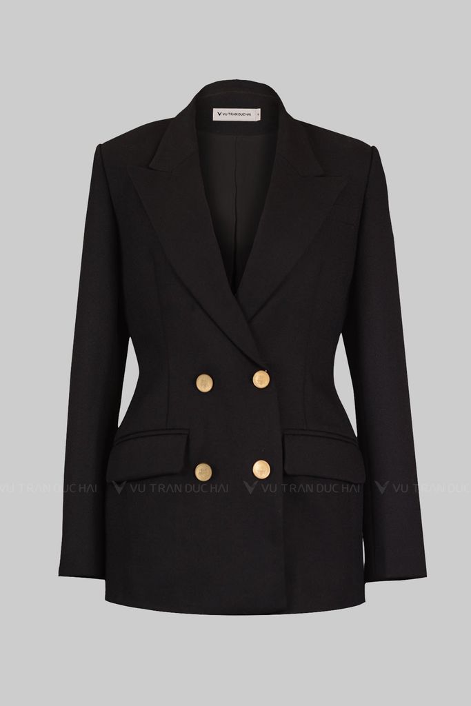 Vest 4 khuy cổ hai ve dáng ôm BLO2602