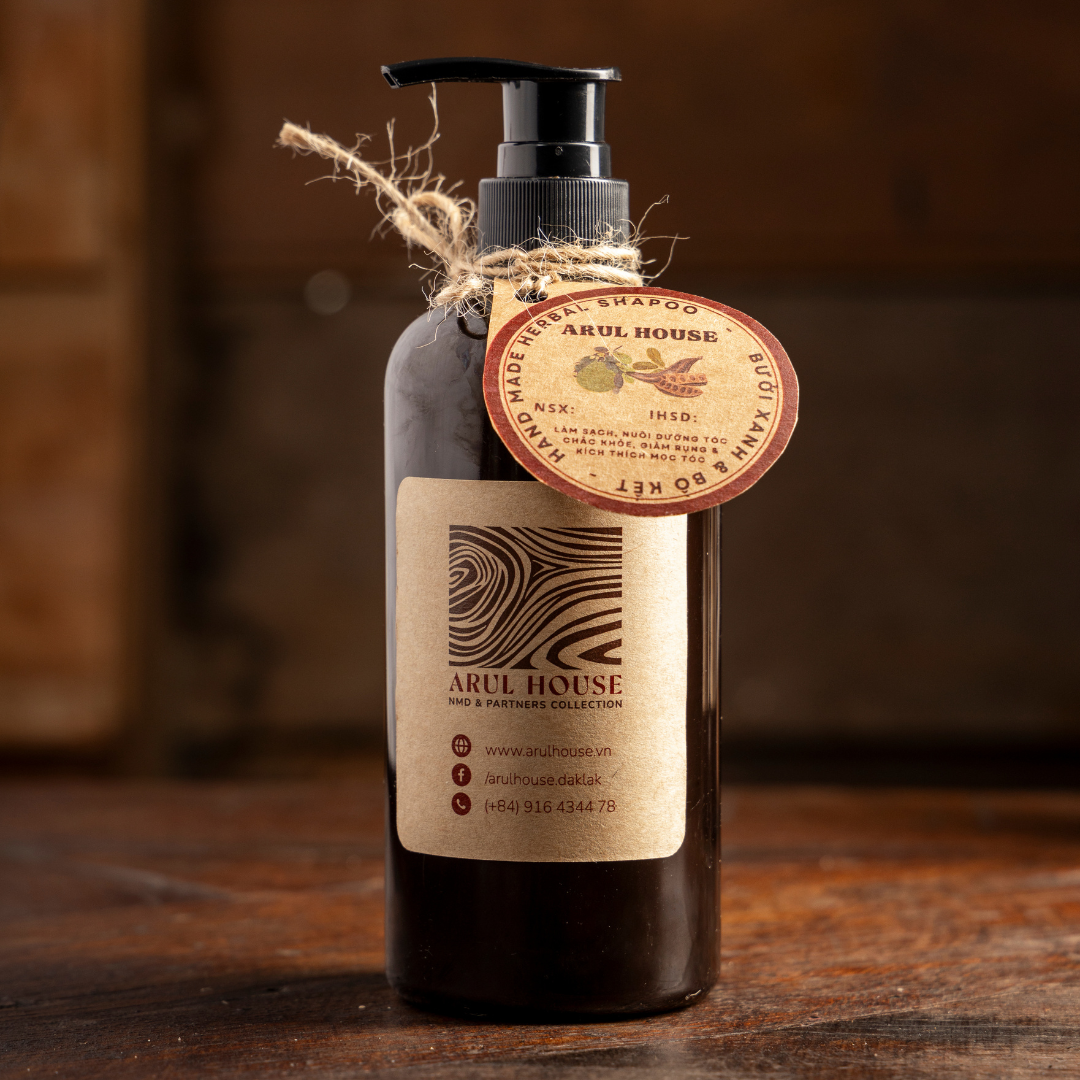  dầu gội thiên nhiên  bồ kết - bưởi xanh 