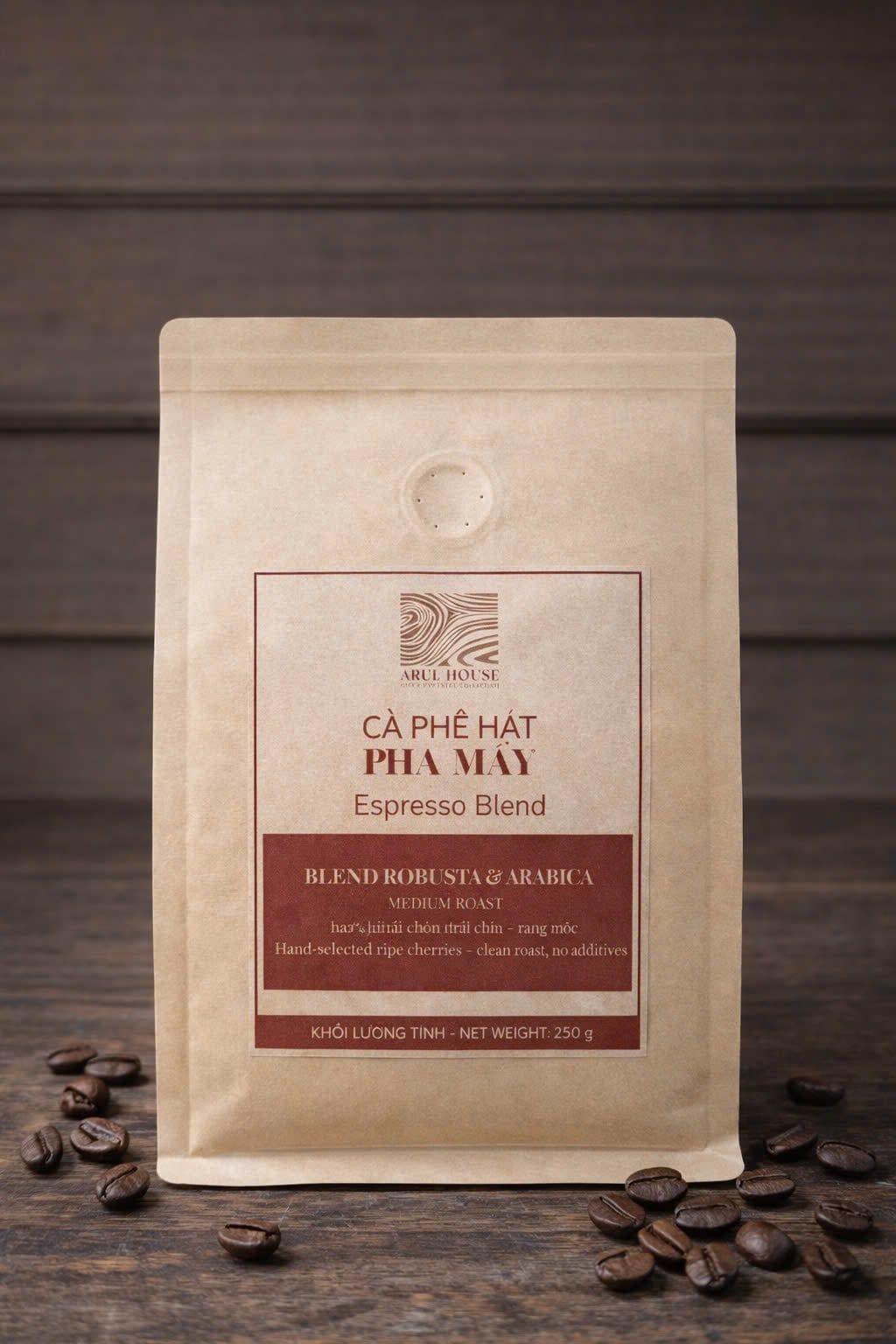  cà phê hạt phin 15% arabica - 85% robusta 