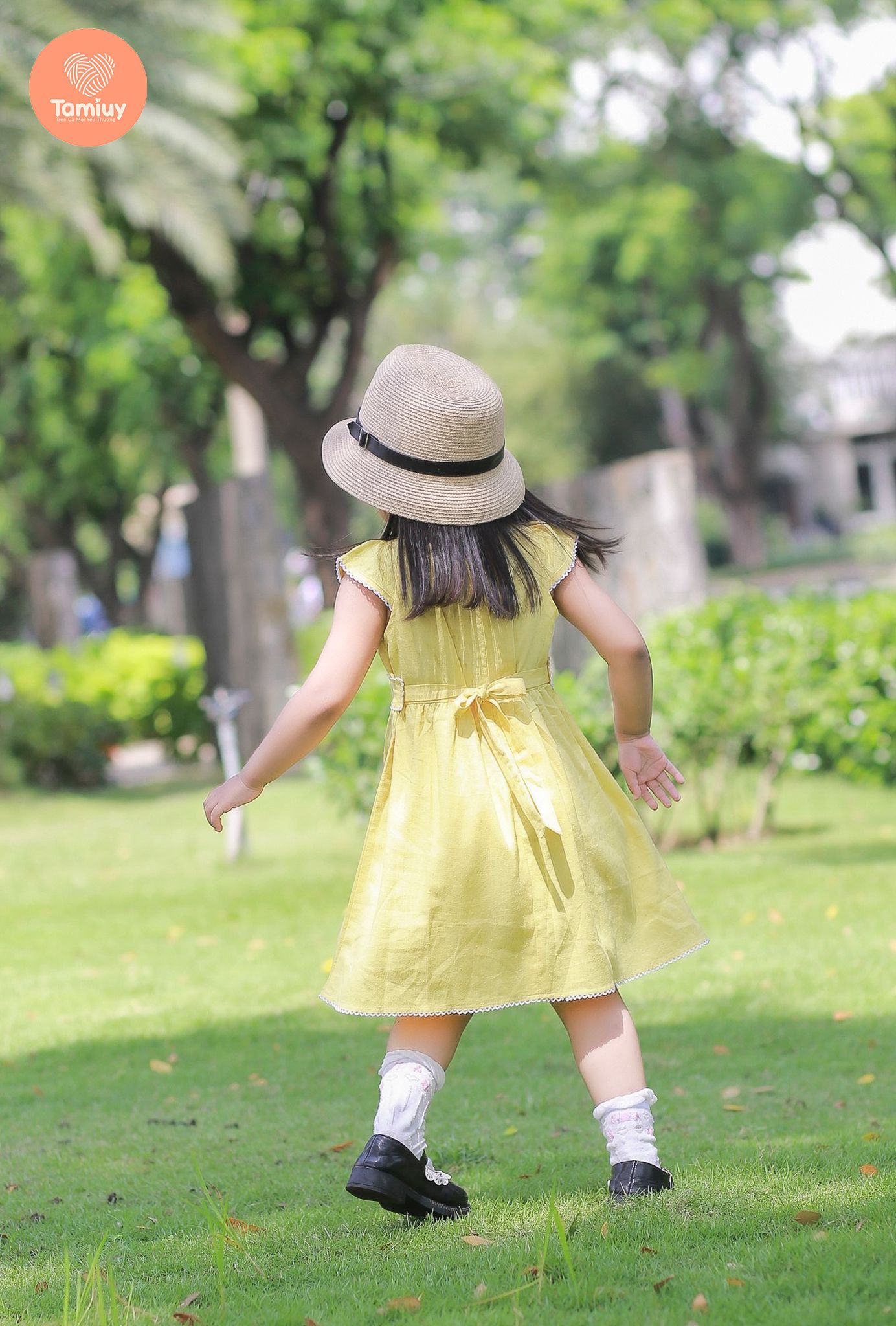  Váy Bé Gái Tamiuy Cao Cấp Thiết Kế Tay Phồng Cánh Tiên Rode ở Cổ Và Eo Chất Liệu Linen Mềm Mại 
