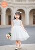  Tamiuy Đầm Dạ Hội Cao Cấp Màu Đỏ  Thân Đầm Trên Đính Cườm Và Hoa Ở Ngực Áo Size 8-12 