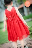  Tamiuy Đầm Dạ Hội Tamiuy Dập Ly Không Tay Đính Hoa Cao Cấp Cho Bé Gái 10-25 kg 
