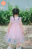  Tamiuy Đầm Dạ Hội Công Chúa Elsa Chất Liệu Cotton Voan Cao Cấp Dành Cho Bé Dự Tiệc Size Trung CHo Bé 40 kG 