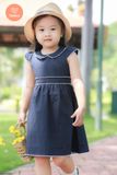  Váy Bé Gái Tamiuy Cao Cấp Thiết Kế Tay Phồng Cánh Tiên Rode ở Cổ Và Eo Chất Liệu Linen Mềm Mại 
