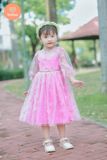  Đầm Dạ Hội Tay Dài Hoa Rơi Công Chúa Tamiuy Thiết Kế Cao Cấp  Cho Bé Gái Từ 1-10 Tuổi 