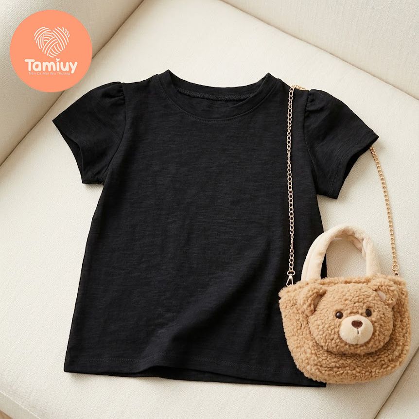  Áo Thun Bé Gái Tamiuy Cotton Mềm Thoáng Co Giãn 4 Chiều Mặc Mát Size 10-40kg 