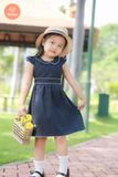  Váy Bé Gái Tamiuy Cao Cấp Thiết Kế Tay Phồng Cánh Tiên Rode ở Cổ Và Eo Chất Liệu Linen Mềm Mại 