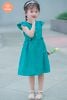 Đầm Xòe Bé Gái Tamiuy  Thêu Trụ Tay Cánh Tiên (Size 1-10 Tuổi)