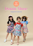  TAMIUY – Yếm Thiết Kế Bé Gái Donut Muse Phong Cách Năng Động 