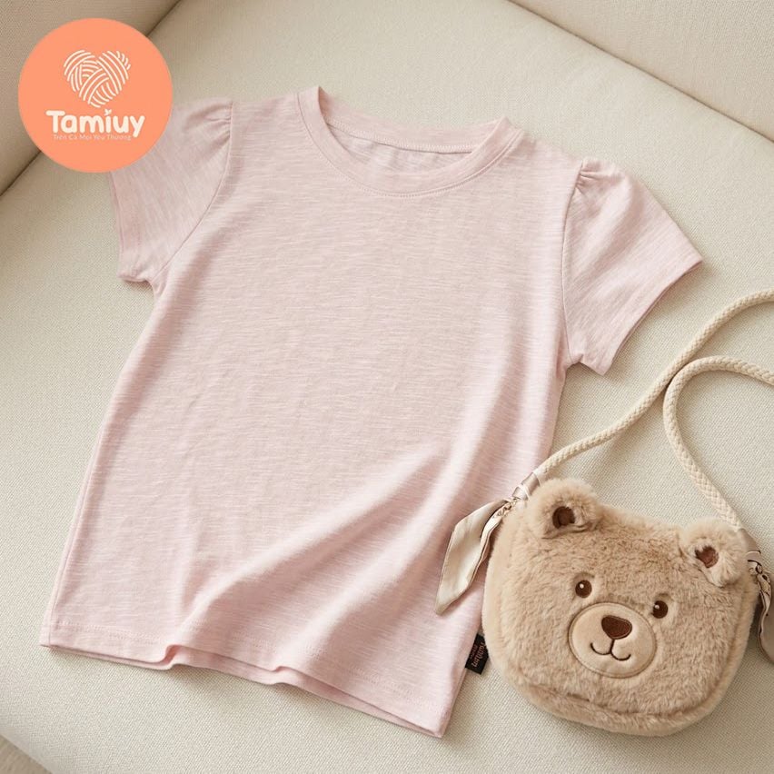  Áo Thun Bé Gái Tamiuy Cotton Mềm Thoáng Co Giãn 4 Chiều Mặc Mát Size 10-40kg 