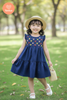  Đầm Baby Doll Bé Gái Tamiuy Cotton Đính Hoa ,Size 1-10 Tuổi ,Nhiều Màu 