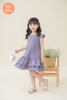  Tamiuy Đầm Xòe Đuôi Cá Bé Gái 2 Tầng Điệu Đà Vải Cotton Cho Trẻ Từ 1-10 Tuổi Màu Đỏ Caro 