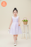  Tamiuy Đầm Cho Bé Gái Thiết Kế Xẻ Tim Sau Lưng Cổ Bèo Phong Cách Ngày Hè Đơn Giản Vải Cotton Mềm Mịn 