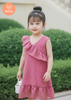  Đầm Sát Nách Tamiuy Bèo Lệch Vai Dành Cho Bé 10-38 kg 
