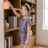  TAMIUY JOLLY SET – Set Bộ Bé Gái Cao Cấp Kèm Quần Short  | Size 10–42kg 