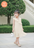  Đầm Bé Gái Cổ Tim Lệch Vai Tamiuy - Chất Cotton Cao Cấp, Xinh Xắn, Dễ Thương (1-10 Tuổi) 