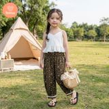  (BST Hạ Nhiên) Quần Baggy Tamiuy Bé Gái Ống Rộng Họa Tiết Vintage 