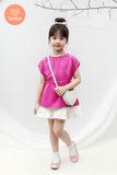  Áo Cánh Dơi Bé Gái  Tamiuy Cột Dây 2 Bên Eo Form Rộng Mềm Mát Thời Trang 