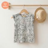  Áo Thun Bông Tay Bèo Dún Bé Gái Tamiuy Cotton Mềm Thoáng  Mặc Mát Size 10-40kg 