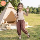  (BST HẠ NHIÊN ) Áo Kiểu Tamiuy Thiết Kế Mùa Hè Cho Bé ,Tùng Bèo Dáng Xòe Nhẹ 