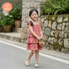  (BST HẠ NHIÊN ) Đầm Bé Gái Tamiuy Babydoll 3 Tầng Cổ Vuông Tay Bèo | Váy Mùa Hè Cho Bé Gái 