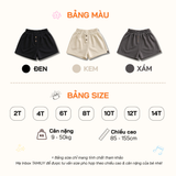 TAMIUY - Quần Short Thun Bé Gái Basic Big Size (10-50 kg) 