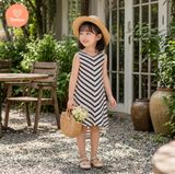  TAMIUY - Đầm Thun Cotton Đuôi Cá Cho Bé Gái Đi Biển Đi Chơi 