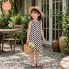  TAMIUY - Đầm Thun Cotton Đuôi Cá Cho Bé Gái Đi Biển Đi Chơi 