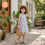  TAMIUY - Đầm Thun Cotton Đuôi Cá Cho Bé Gái Đi Biển Đi Chơi 