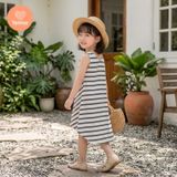  TAMIUY - Đầm Thun Cotton Đuôi Cá Cho Bé Gái Đi Biển Đi Chơi 
